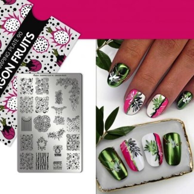 Moyra Moyra Stamping plate 90 Dragon fruits