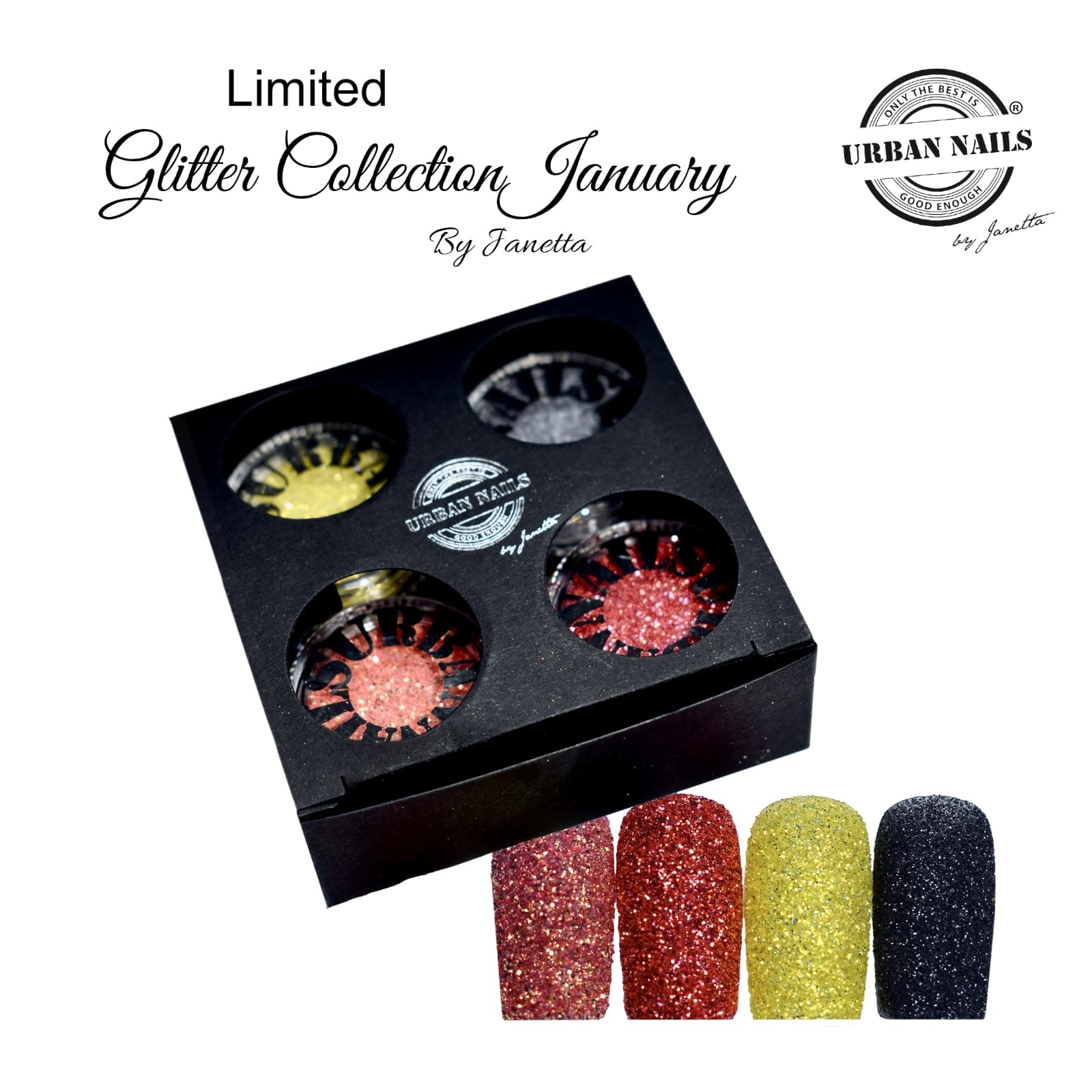 Limited Glitter Collection January Roxenne Nails