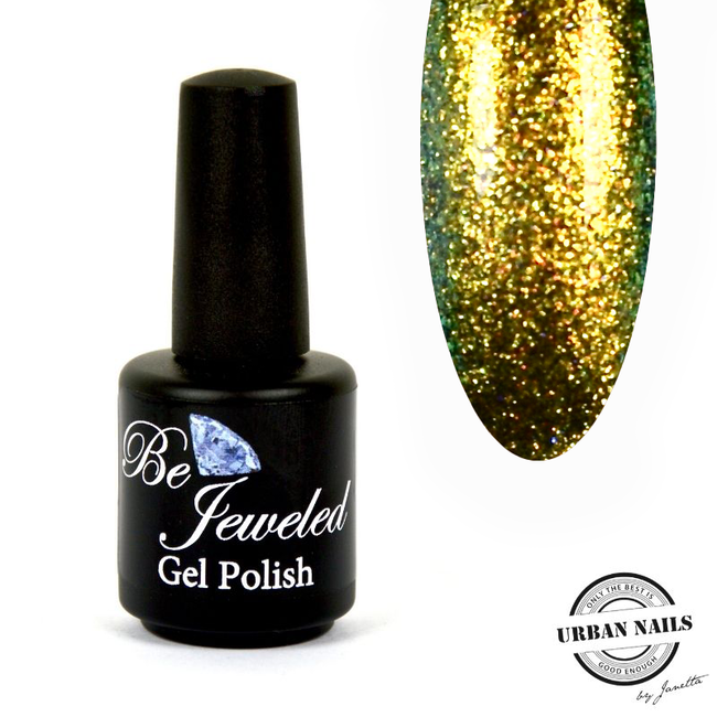 Urban Nails Be Jeweled Enchanted Gelpolish 02 Geel/Zilver