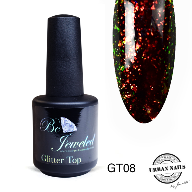 Urban Nails Glitter top gel 8