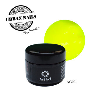 Urban Nails Art Gel 2 Neon Geel