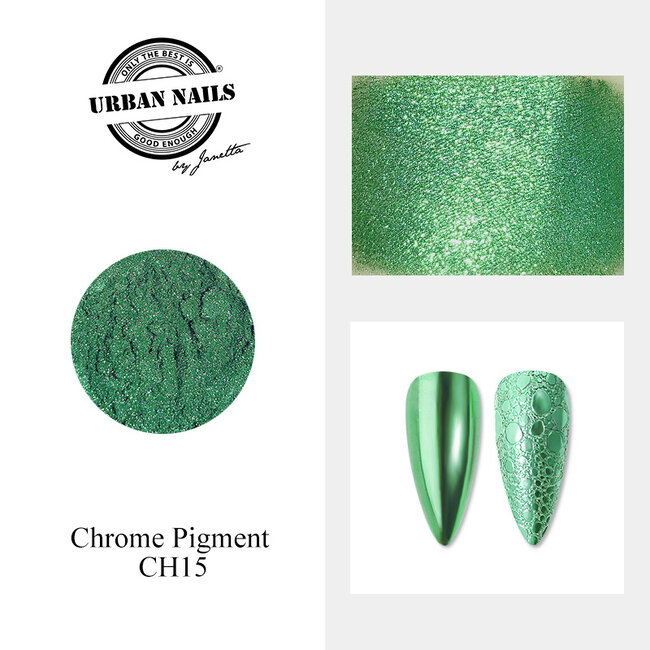 Urban Nails Chrome pigment 15 Donker Groen