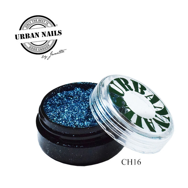 Urban Nails Chrome pigment 16 Blauw