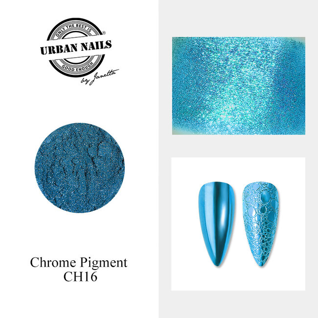 Urban Nails Chrome pigment 16 Blauw