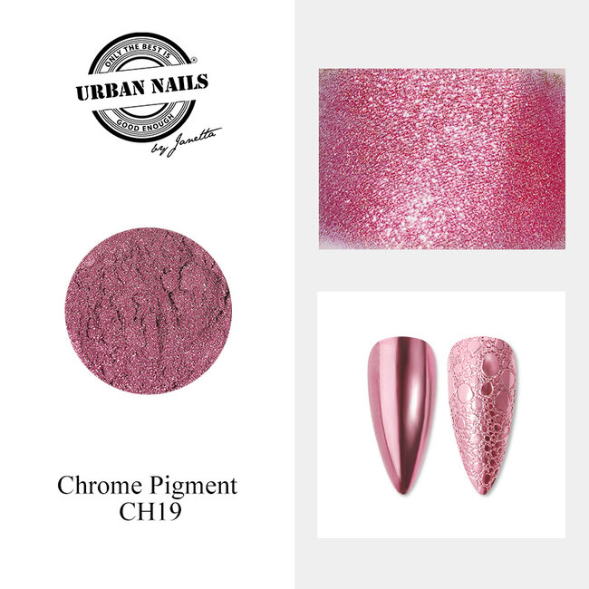 Urban Nails Chrome pigment 19 Magenta Roze
