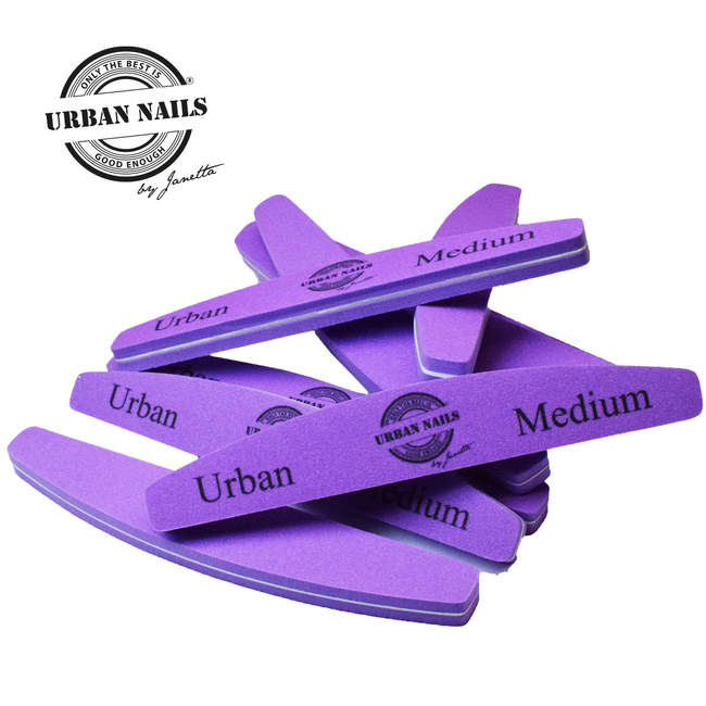 Urban Nails Paarse buffer Medium 180 gritt