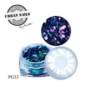 Urban Nails PiXie Glitter 33 Blauw-paars