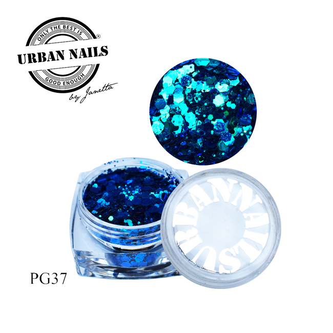 Urban Nails PiXie Glitter 37 Zee Blauw