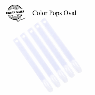 Urban Nails Color pops  Oval Clear 50 Stuks