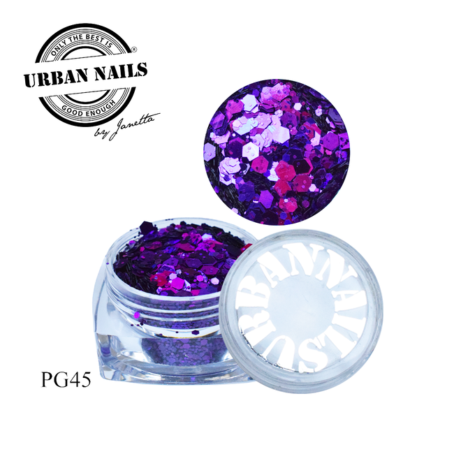 Urban Nails PiXie Glitter 45 Paars Roze