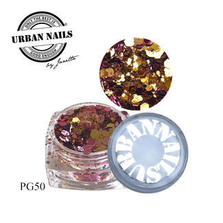 Urban Nails PiXie Glitter 50 Goud/Roze
