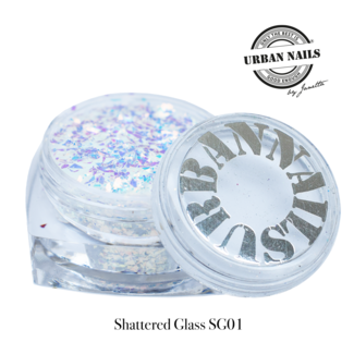 Urban Nails Shattered Glass 01 Wit-multi