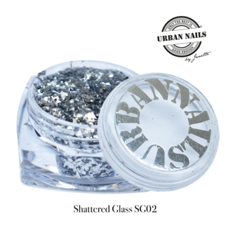 Urban Nails Shattered Glass 02 Zilver