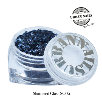 Urban Nails Shattered Glass 05 Multi-donker grijs