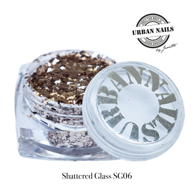 Urban Nails Shattered Glass 06 Roze Gold