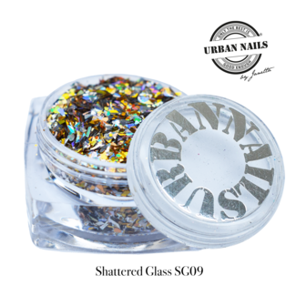 Urban Nails Shattered Glass 09 Multi-licht goud