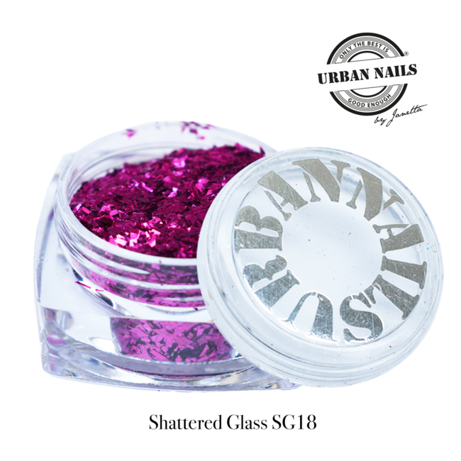 Urban Nails Shattered Glass 18 Fel Roze