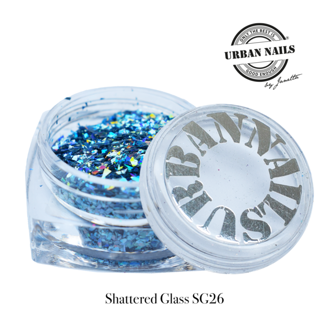 Urban Nails Shattered Glass 26 Blauw