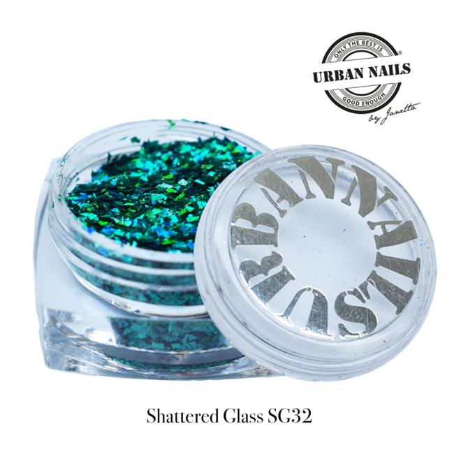 Urban Nails Shattered Glass 32 Turquoise