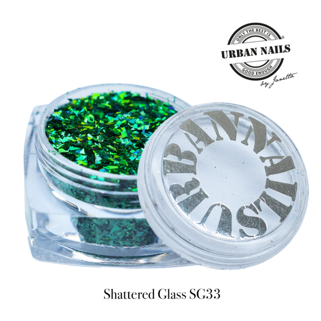 Urban Nails Shattered Glass 33 Donker Groen