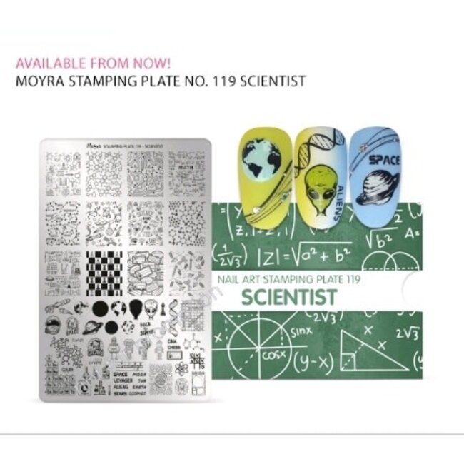 Moyra Moyra Stamping plate 119 Scientist