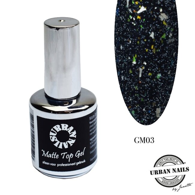 Urban Nails Glitter Top Mat - GM03 Groen