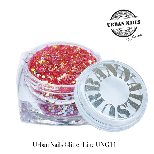 Urban Nails Urban Nails Glitters UNG 11 Oranje-rood