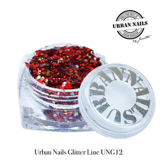 Urban Nails Urban Nails Glitters UNG 12 Rood