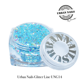 Urban Nails Urban Nails Glitters UNG 14 Helder Blauw