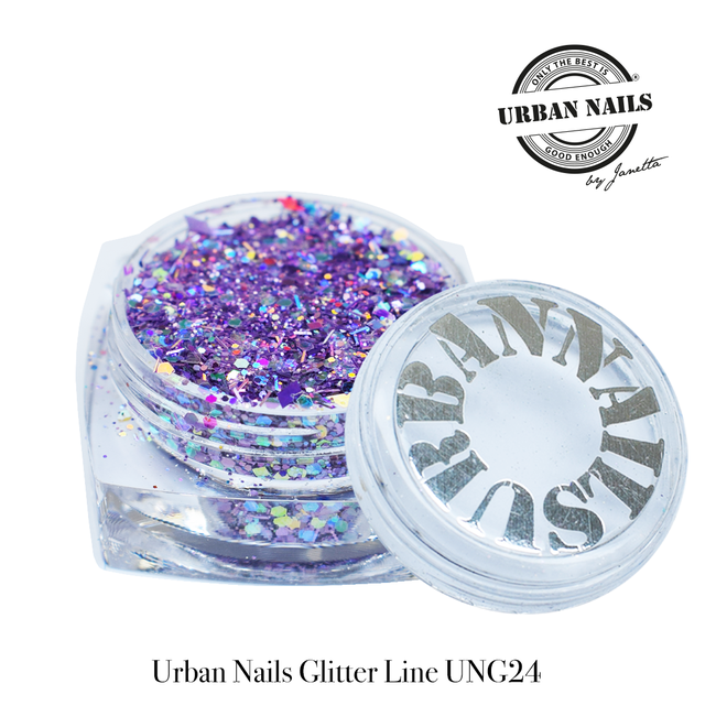 Urban Nails Urban Nails Glitters UNG 24 Paars-bruin