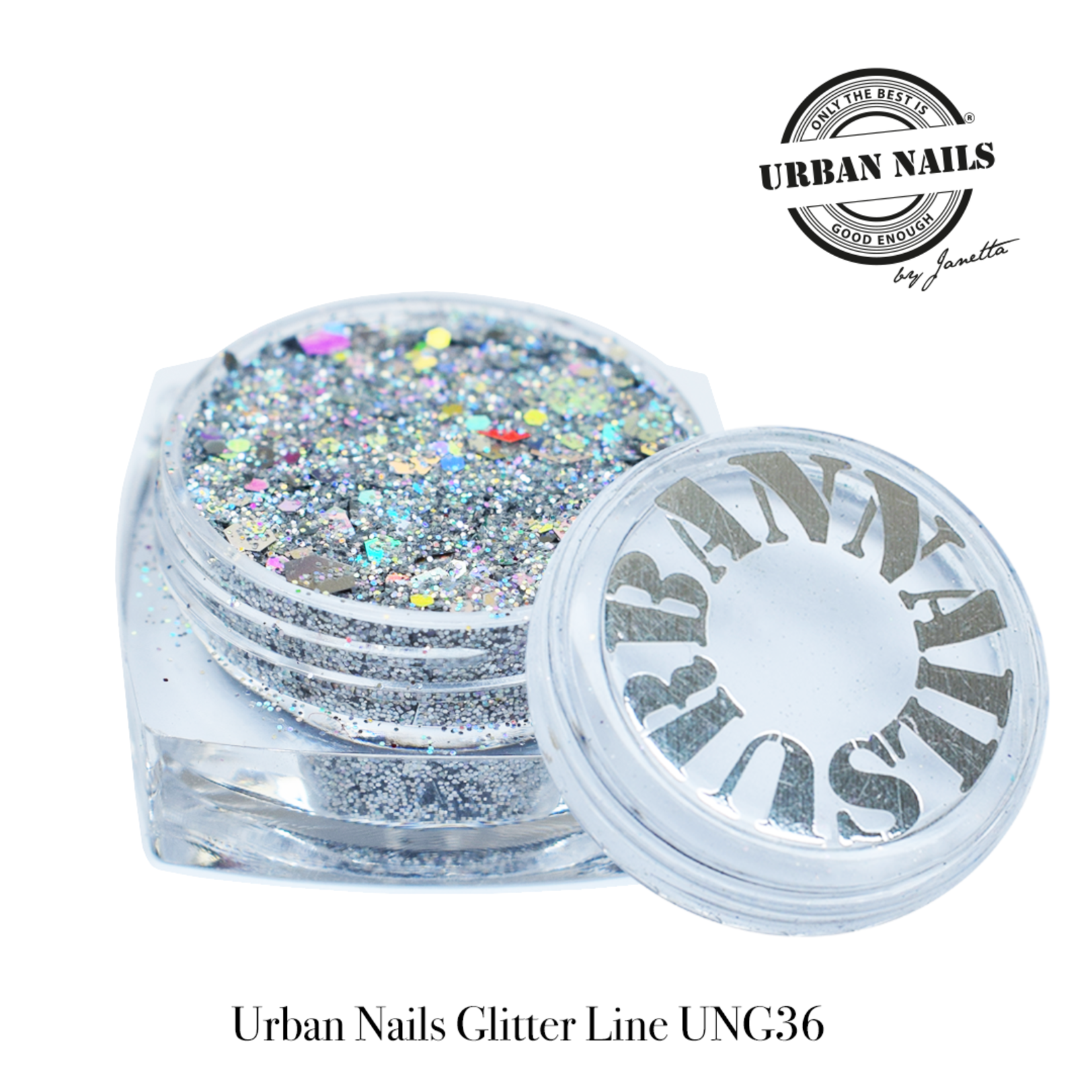 Urban Nails Urban Nails Glitters UNG 36 Grijs