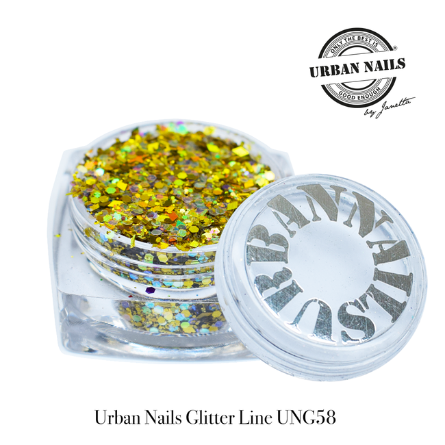 Urban Nails Urban Nails Glitters UNG 58 Bruin-groen