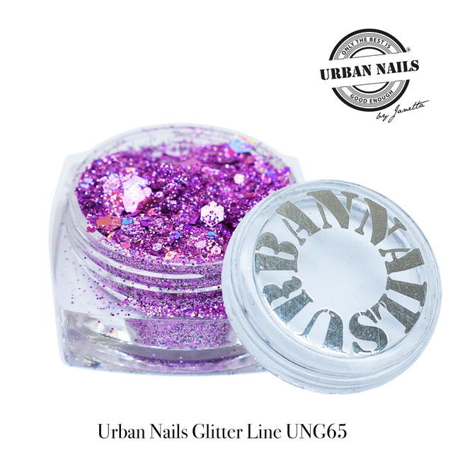 Urban Nails Urban Nails Glitters UNG 65 Donker Paars