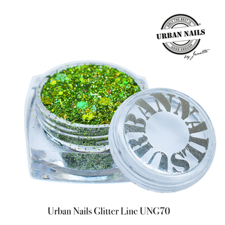 Urban Nails Urban Nails Glitters UNG 70 Groen-goud