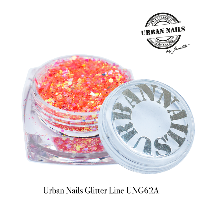 Urban Nails Urban Nails Glitters UNG 62A Oranje