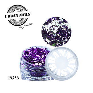 Urban Nails PiXie Glitter 56 Zilver Paars