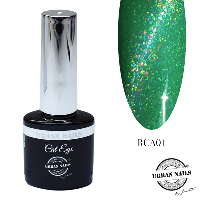 Urban Nails Rainbow Cat Eye 7,5ml 01 Fel Groen