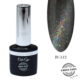 Urban Nails Rainbow Cat Eye 7,5ml 12 Zwart