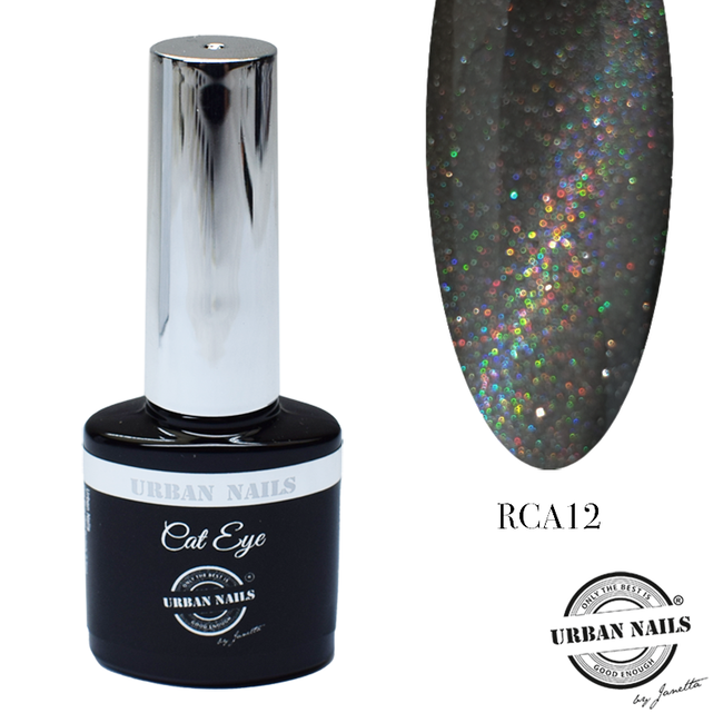 Urban Nails Rainbow Cat Eye 7,5ml 12 Zwart