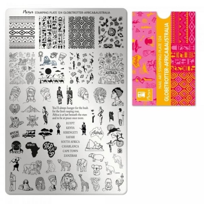 Moyra Moyra Stamping plate 124 Globetrotter | Africa & Australia