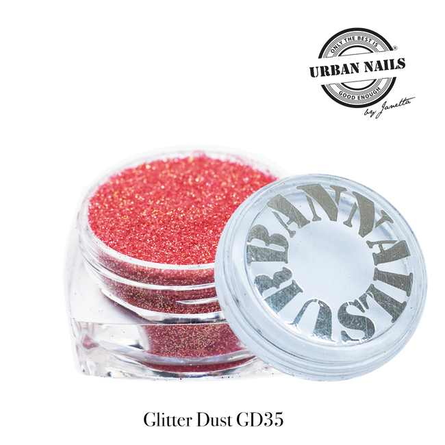 Urban Nails Glitter Dust 35 Roze/Rood