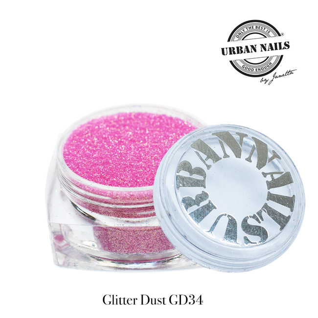 Urban Nails Glitter Dust 34 Fel Roze