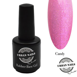 Urban Nails Rubber Base Candy flesje Roze Shimmer