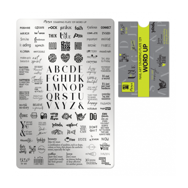 Moyra Moyra Stamping Plate 129 Word Up