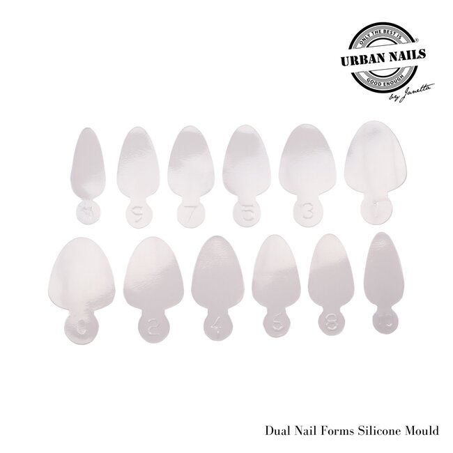 Urban Nails Dual Nail Forms Silicone Mould