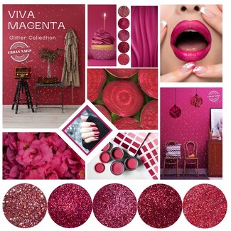 Urban Nails Viva Magenta Glitter Collection