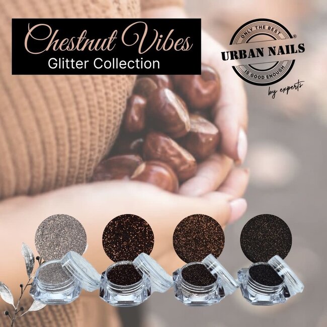 Urban Nails Chestnut Vibe Glitter Collection