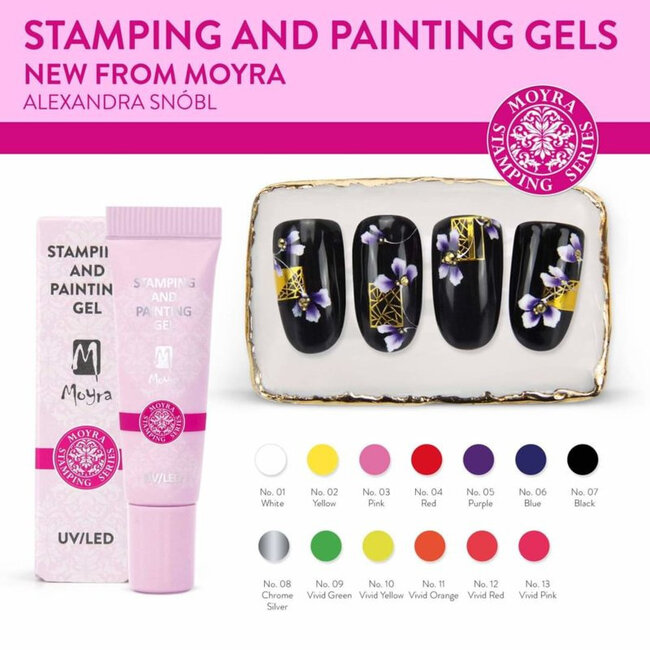 Moyra Moyra Stamping and Painting Gel 12 Vivid Red