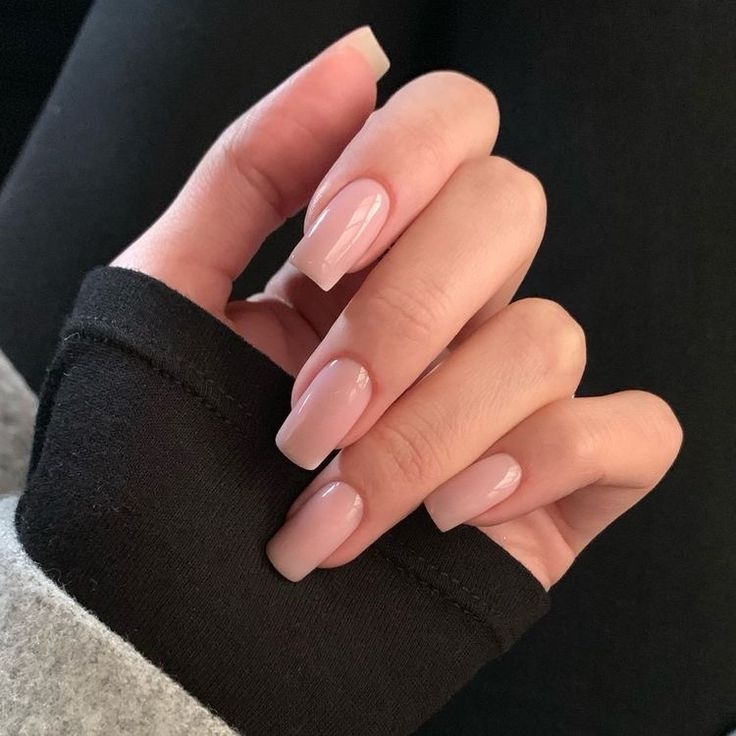 Clean French Manicure emphasizing minimalist elegance with Structure Gel