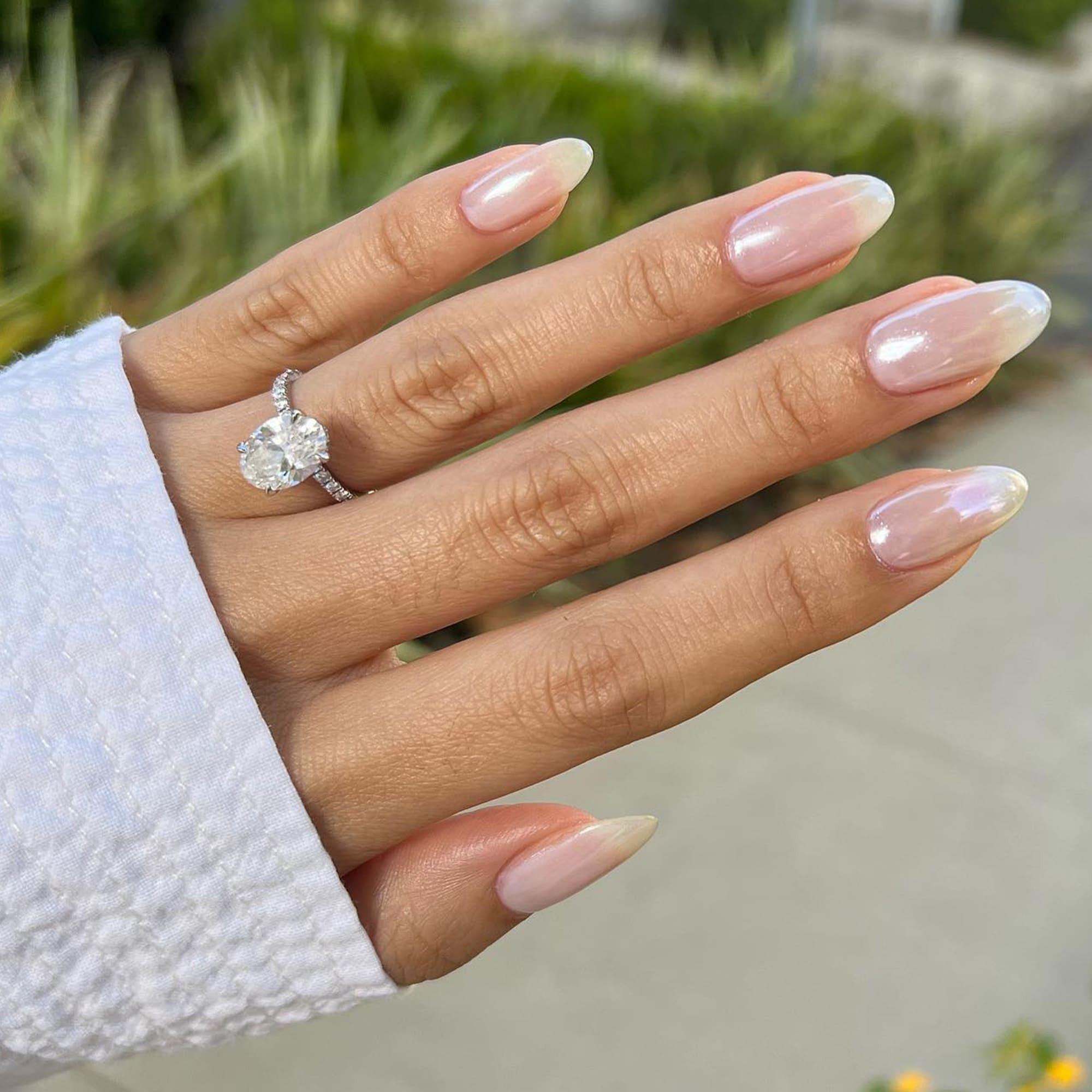 Clean Girl Aesthetic Nails, showcasing a natural and simplistic nail design.
